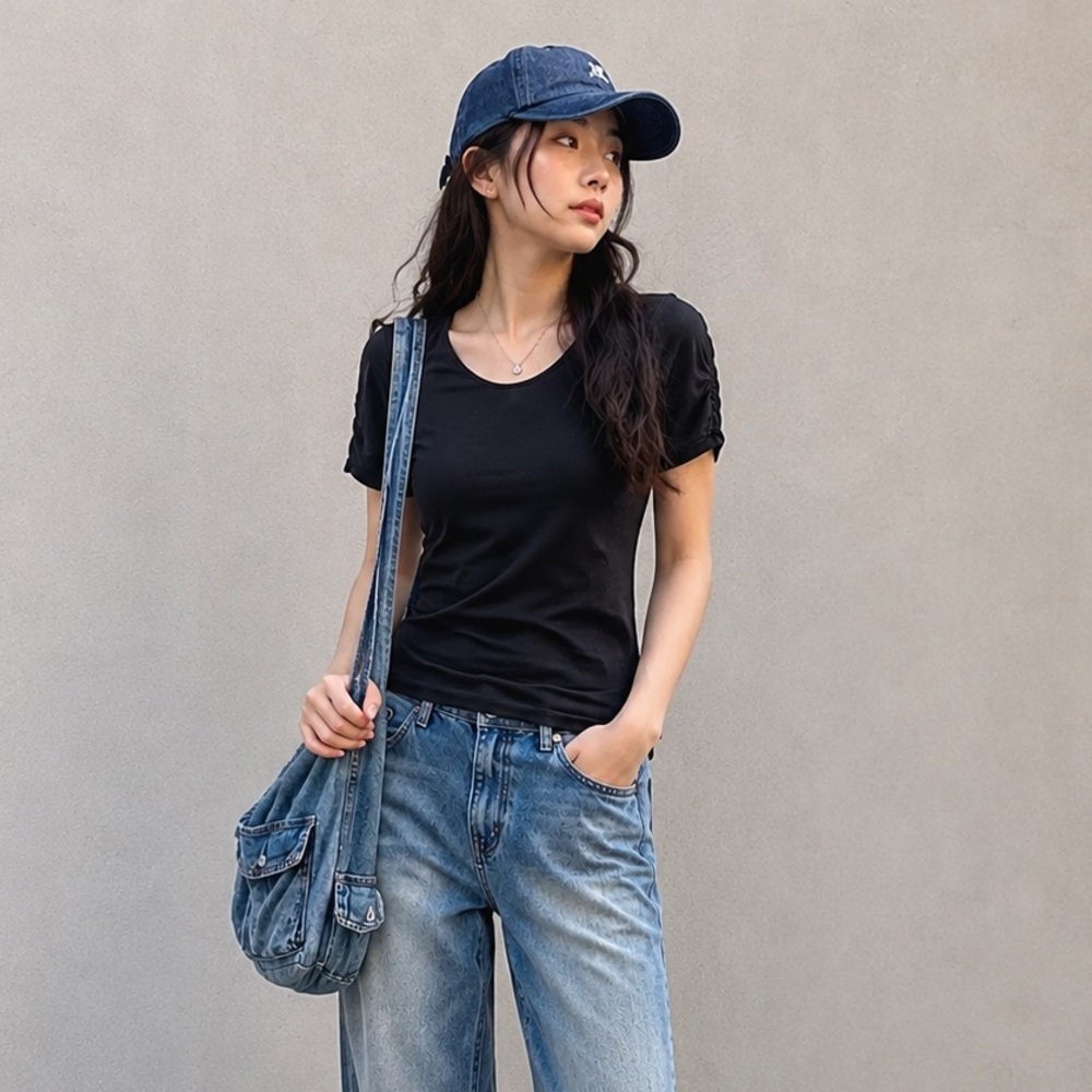🟪Firm Price🟪 Levi’s basic ruffle sleeve top